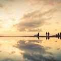 Tanjung Aru beach reflection